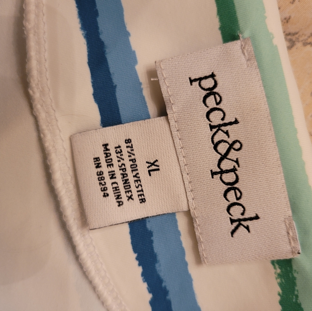 Peck & Peck Unique Stripe Colorful Top - image 5